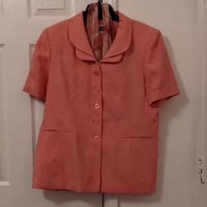 Morgan Miller Peach Button-Up Blazer